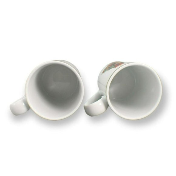 Dansk Nordic Holiday Ceramic Coffee Mugs/Cups Christmas Tree With Fruit Set - Picture 4 of 5